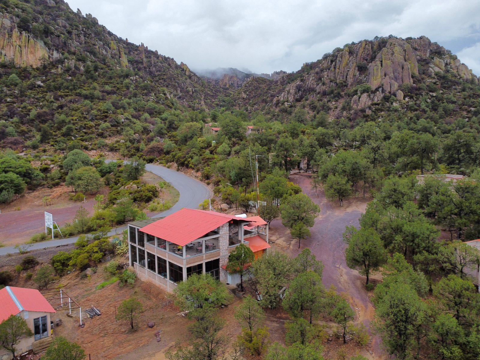 Vista aérea de Los Cardos Adventure Park